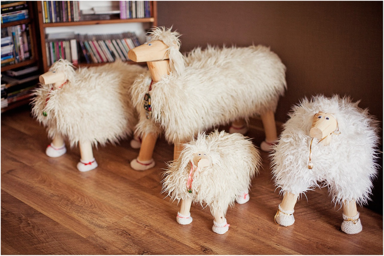 Овечка-табуретка